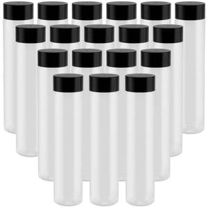 lot 11691 image: MAHIONG 18 PCS 18 Oz Bulk Empty Sensory Bottles, Plastic Juice Bottles with Caps, Reusable Clear Drink Containers, PET Water Bottles for Juice Milk Homemade Beverages