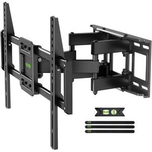 lot 11699 image: USX MOUNT Full Motion TV Wall Mount for 42-82 Inch TVs up to 120lbs, Wall Mount TV Bracket with Articulating Swivel Tilt Extension Leveling, Max VESA 600x400mm Fits 1216 Wood Stud