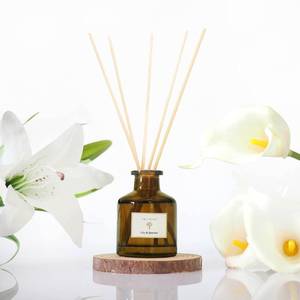 lot 12146 image: PRISTINE Lily & Jasmine Reed Diffusers for Home & Bathroom  Refreshing Lily of Valley & Jasmine Room Fragrance Reed Diffuser, Oil & Room Diffusers with Reeds Stick Set  Home Fragrance Scent Diffuser