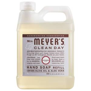 lot 12156 image: Mrs. Meyers Clean Day, Hand Soap Refill, Lavender Scent, 33 Fl Oz