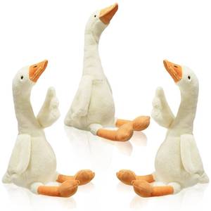 lot 12194 image: Sosation 3 Pcs Goose Plush, Fluffy Swan Toy Animal Gift