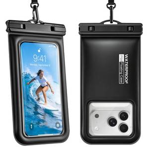 lot 12213 image: Jzocon Floating Waterproof Phone Pouch 2 Pack, IP68 Dry Bag Up to 7.0