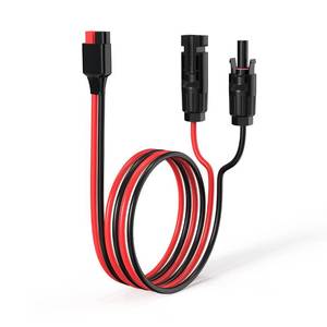 lot 12217 image: ELFCULB 10AWG 2FT Solar Panel Cable to Anderson Connector 2 6 10 20 35 50FT Solar Extension Cable for Portable Power Station Solar Generator Battery Pack(2FT)