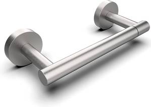 lot 12218 image: RARXTR Bathroom Toilet Paper Holder Wall Mount SUS304 Stainless Steel Double Post Pivoting Toilet Paper Roll Holder Wall Mounted for Bathroom RV Commercial Toilet Tissue Dispensers, Brushed Nickel