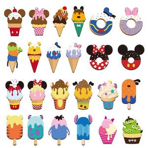 lot 12228 image: BOpusail 24Pcs Summer Ice Cream Mouse Cruise Door Magnets Cute Style Ice Cream Cruises Entrance Decals Decor Refrigerator Garage Magnet Waterproof Magnetic Sticker for Holiday Carnival Ships Cabin