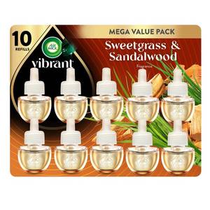 lot 19266 image: Botanica by Air Wick Plug in Scented Oil Refill, 10ct, Caribbean Sweetgrass and Sandalwood, Air Freshener, Eco Friendly, Essential Oils