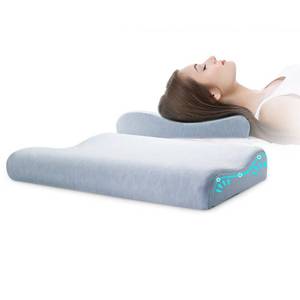 lot 19286 image: Woolala 2.36 Ultra Thin Contour Memory Thin Foam Pillow for Neck and Back