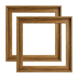 lot 19289 image: FOLKOR 6x6 Floating Canvas Frame for Abstract Prints,0.9 Deep,Dark Brown