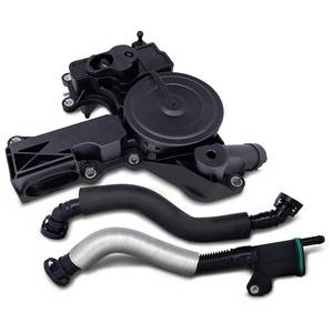 lot 19293 image: PCV Crankcase Vent Valve Breather Hose Kit - Compatible with Audi VW 2.0L Turbo A3 8P, A5 B8, Q5, TT, Golf GTI MK5, MK6, Jetta, Passat B6, Tiguan - Replaces 06H103495AH, 06H103495AC, 06H103495E