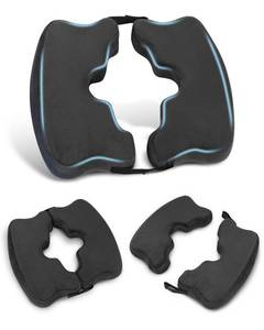 lot 19299 image: HOMCA Bed Sore Cushions for Butt, Memory Foam Bedsore Pressure Relief Cushion for Sleeping and Sitting, Hemorrhoid Cushion for Coccyx, Sciatica, Postpartum Recovery, and Surgery Rehabilitation(Black)