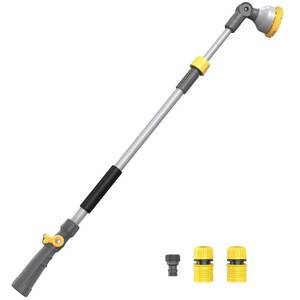 lot 19305 image: VOXON Garden Hose Watering Wand 29-43 Inch Adjustable Spray Wand