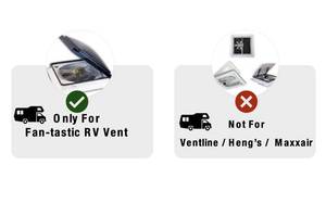 lot 20020 image: RV Vent Motor Replacement Kit �� 12 Fan Blade, 1200 CFM Motor Assembly with Screen, Quiet RV Roof Vent Repair Kit