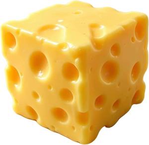 lot 20033 image: Cheese Squishy Stress Relief Original Sensory Food Squishy Stress Relief Fidget Toy Stress Balls for Adults (Yellow-1PC)