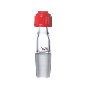 lot 20078 image: Deschem 1926,Glass Thermometer Adapter with Thread,Ground Joint,with Plastic Screw