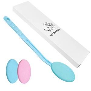 lot 20086 image: Eyxformula Lotion Applicator for Back with 2 Pads, 14.6 Inch Long Handle (Pink, 1)