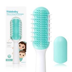 lot 20446 image: Frida Baby Detangling Hairbrush for Thick or Curly Hair, Wet or Dry Use