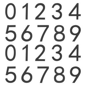 lot 20451 image: uxcell 20Pcs Self Adhesive Mailbox Numbers, 2.8 Acrylic Door Address Sign Stickers, Raised 3D Effect, for Residence, Apartment, Office Room, Mailbox (Number 0-9, Black)