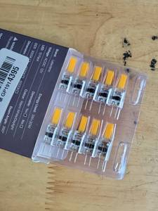 lot 20453 image: Letaclanic G4 LED Light Bulbs 3000K Warm White Lighting Dimmable, 3W Equivalent to 30W AC DC 12V-24V, Bi-pin LED Bulb Silicone G4 LED Bulbs (10-Pack)