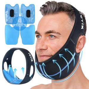 lot 20463 image: REVIX Wisdom Teeth Ice Pack Head Wrap for Face, Jaw & Chin Relief, Black