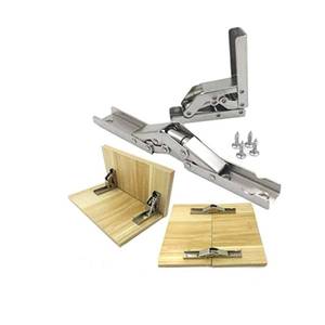 lot 20474 image: 90 Degree Folding DoorFrame Hinge Hidden Bracket (2 Pieces)