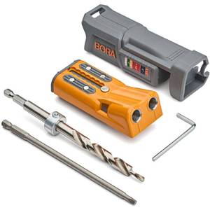 lot 20477 image: BORA Pro Compact Metal Pocket Hole Jig Kit, Auto Adjusting Drill Guide (Missing Pieces)