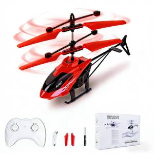lot 20483 image: Remote Control Helicopter, Gesture Sensing Indoor Flying Helicopter Toys,RC Airplane for Teenages with 10Mins Flight, RC Helicopters for Kids with Light,Birthday Gifts for Boys and Girls (Red)