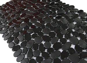 lot 20487 image: Pebble Bathtub Mat Non Slip 35 X 16 with Suction Cups,Black