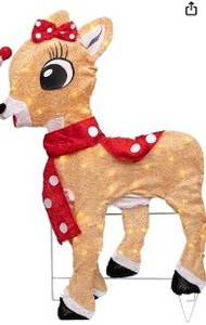 lot 4175 image: Reindeer Plush Stuffed Animal with lights