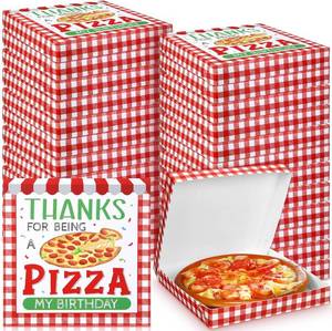 lot 1008 image: Gersoniel 24 Pcs Mini Pizza Box 6.3 x 6.3 x 0.9 in Takeout Boxes
