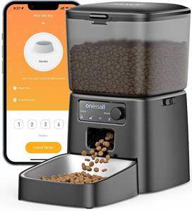 lot 1010 image: oneisall 2.4GHz Wi-Fi Automatic Cat Feeder, 3.5L15 Cups, Timed Meals