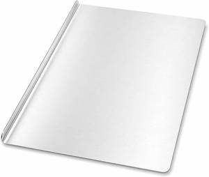 lot 1025 image: Stainless Steel Cutting Board with Lip, Large L Shaped Chopping Board