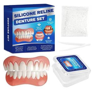 lot 1074 image: Moldable Silicone Dental Veneers Kit  Temporary Upper & Lower Teeth Repair