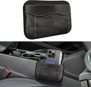 lot 1206 image: Car Seat Side Pocket Organizer, Leather Auto Pouch, Phone & Sunglasses Holder