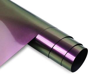 lot 1219 image: Chameleon HTV Heat Transfer Vinyl 12x6ft Purple-Bronze Gradient