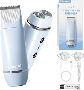 lot 1263 image: 2 in 1 Electric Razors for Women Electric Shaver (Blue)
