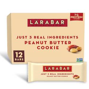 lot 1377 image: Larabar Peanut Butter Cookie Fruit & Nut Bars, 12 ct, 20.4 oz, 7G Protein
