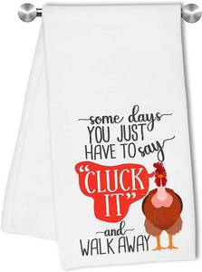 lot 1431 image: Cluck It Chicken Kitchen Towels,Dish Bathroom Hand Towel