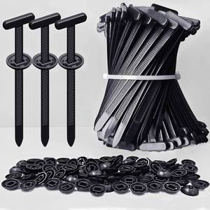 lot 1444 image: Nylon Universal Cable Tie Buckles - T-Rivet Zip Ties for Car Repair, 200Pcs