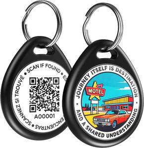lot 1468 image: QR Code Dog Tags for Pets with Real-time Alerts, Emergency Contacts