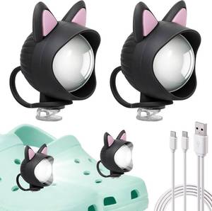 lot 1472 image: Granatan Lights for Shoes, 2 Headlight Charms for Kids and Adults