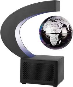 lot 1488 image: Magnetic Levitating Globe with LED Lights, Spinning Geographic Globe 4in