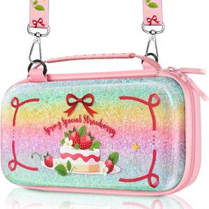 lot 1623 image: Gurgitat Nintendo Switch 2 Carry Case Strawberry Cake Glitter Cute Kawaii