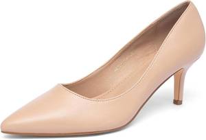 lot 1628 image: NEWBELLA Pointed Toe Kitten Heels, Closed-Toe Low Heel Pumps, Work Shoes 6