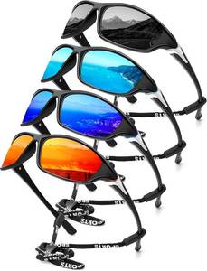 lot 1676 image: KALIYADI Polarized Sports Sunglasses for Men UV400 FishingCycling