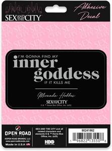 lot 1678 image: Sex and The City Inner Goddess Quote Adhesive Vinyl Decal  MirrorNotebook