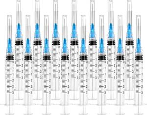 lot 1691 image: 3ml Luer Lock Lab Syringe, 23 Gauge, 1 Inch (25mm), Individually Sealed