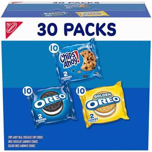 lot 1701 image: Nabisco Cookie Variety Pack OREO & CHIPS AHOY, 30-Pack, 2 CookiesPack