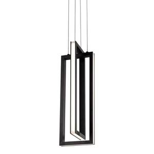 lot 18679 image: AFX Cole 2 Light LED Pendant Black COLP06L30D1BK  Retail $99