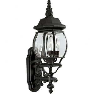 lot 18689 image: Progress Technology Three-Light Wall Lantern P5700-31