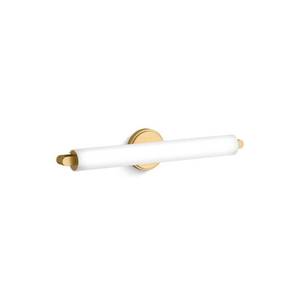 lot 18695 image: Kohler Crue 24 in. LED Wall Sconce Vanity Light